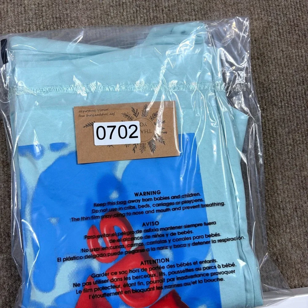 Adidas T-Shirt Mens XL Light Blue Spellout Graphic Classic Casual Wear Crew Neck